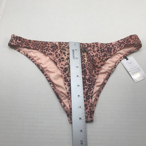 Shade And Shore Women's Size Small 4-6 High Leg Extra Cheeky Bikini Swim Bottom - Picture 7 of 8